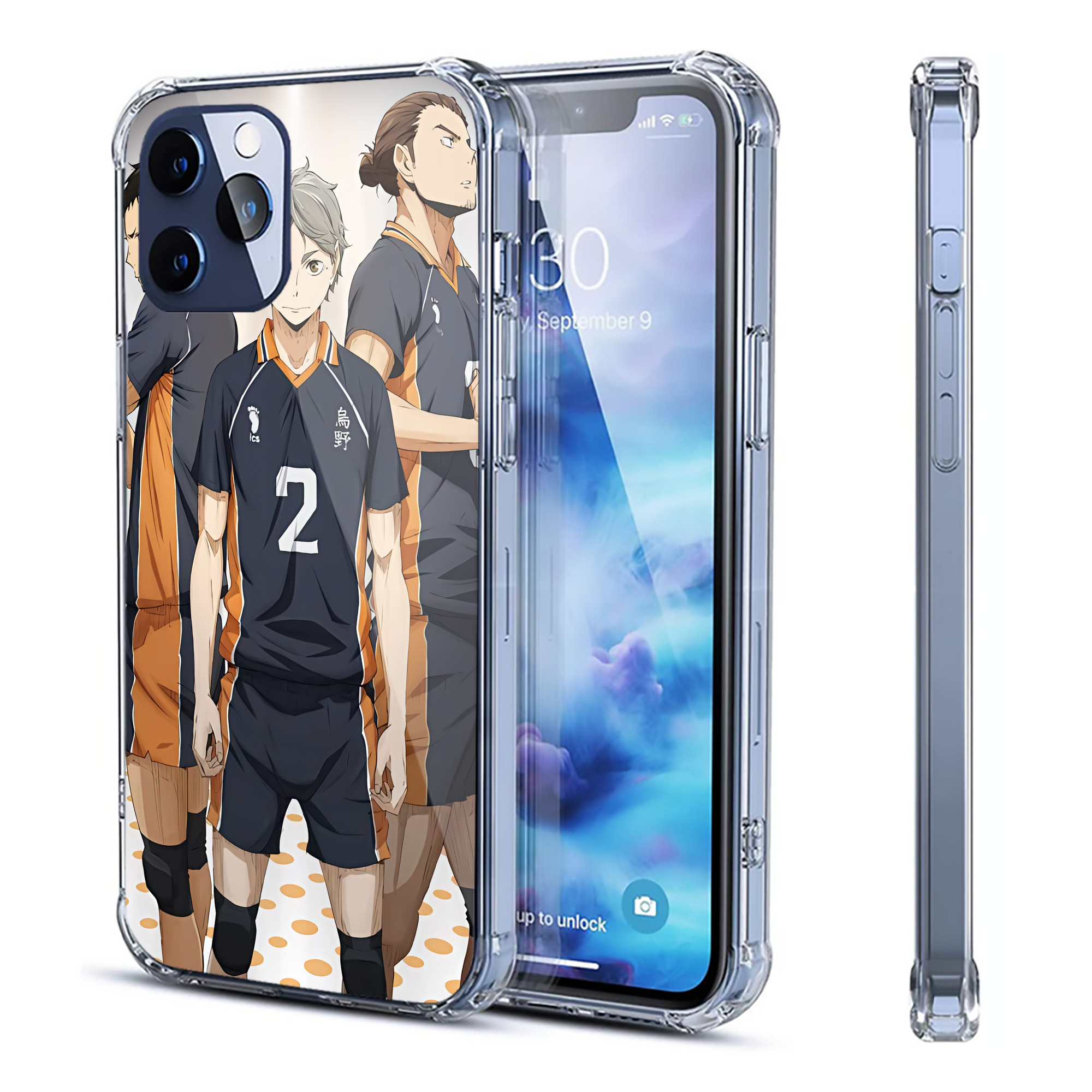 （画像用） ハイキュー!! Haikyu!! 【iPhone 12シリーズ対応】透明スマホケース（クリアソフトケース）